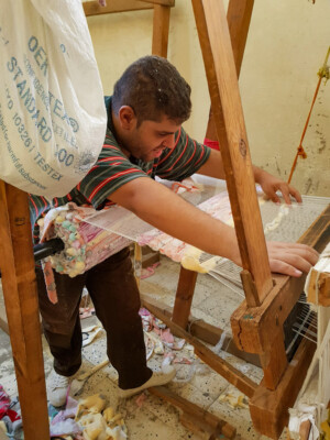 Mit Freude bei der Arbeit Behinderteneinrichtung