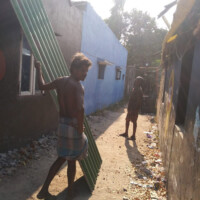 Bereitstellung des neuen Daches Bereitstellung des neuen Daches