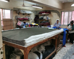 Arbeitsplätze in der Näherei