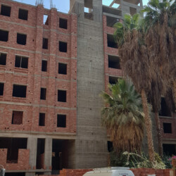 Der Rohbau des neuen Krankenhauses im September 2019 Der Rohbau des neuen Krankenhauses