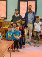 Gruppenbild mit Schwester Maria und unserem Vorstandsmitglied Werner Arndt