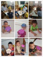 Kinder basteln Blumen