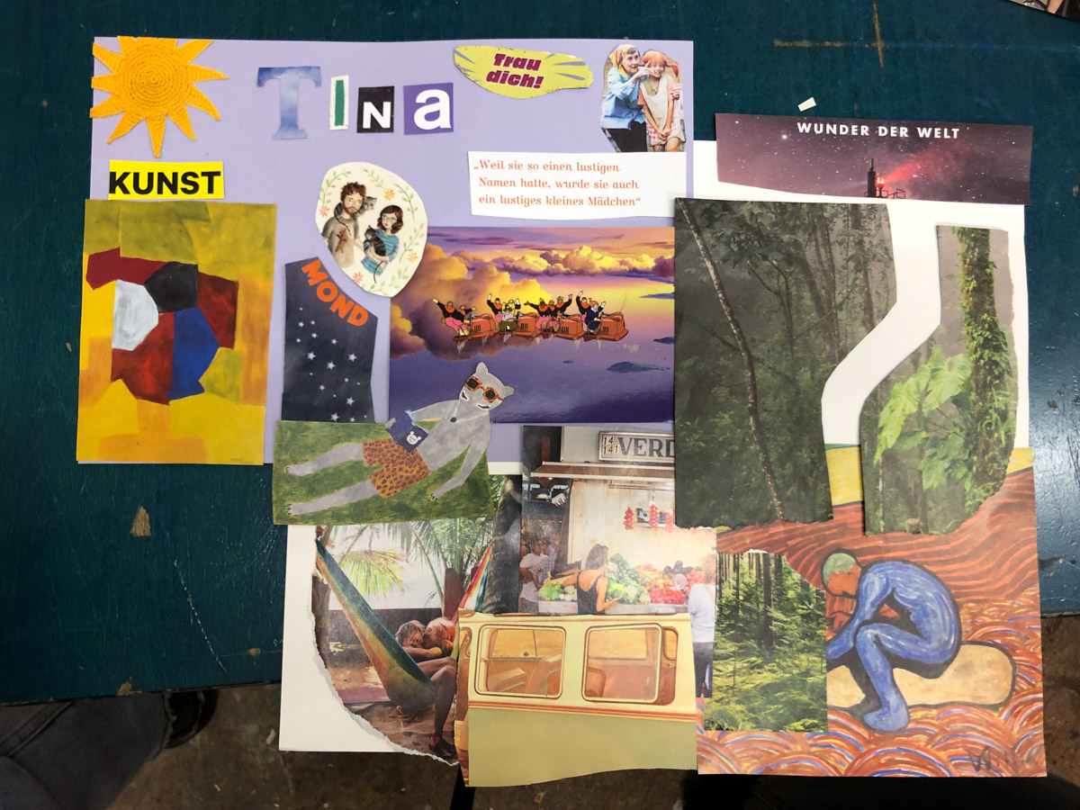 Collage aus mit verschiedenen Bildern