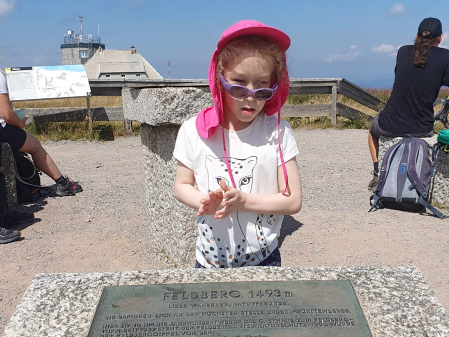 Sarah auf dem Feldberg